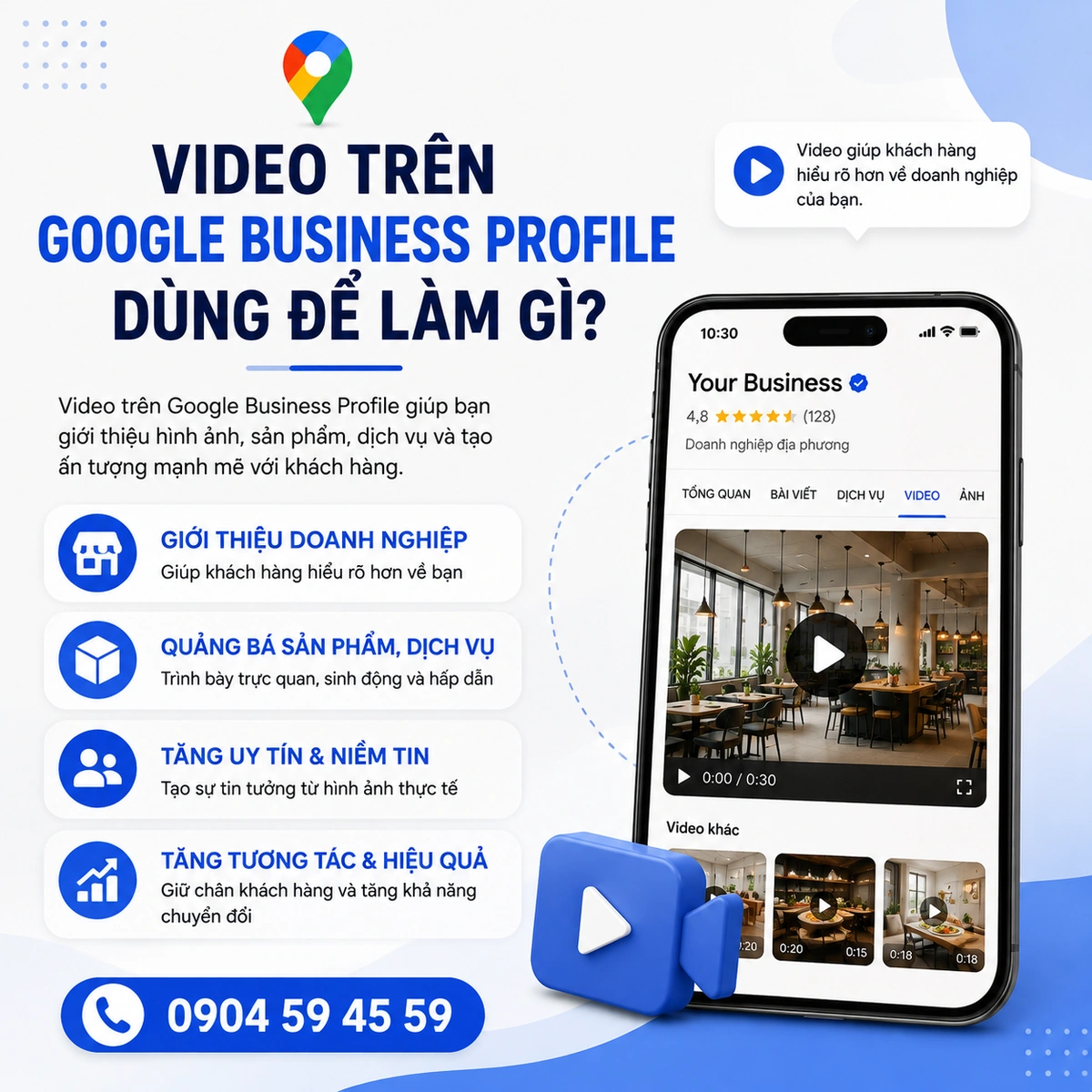 Video Trên Google Business Profile Dùng Để Làm Gì?
