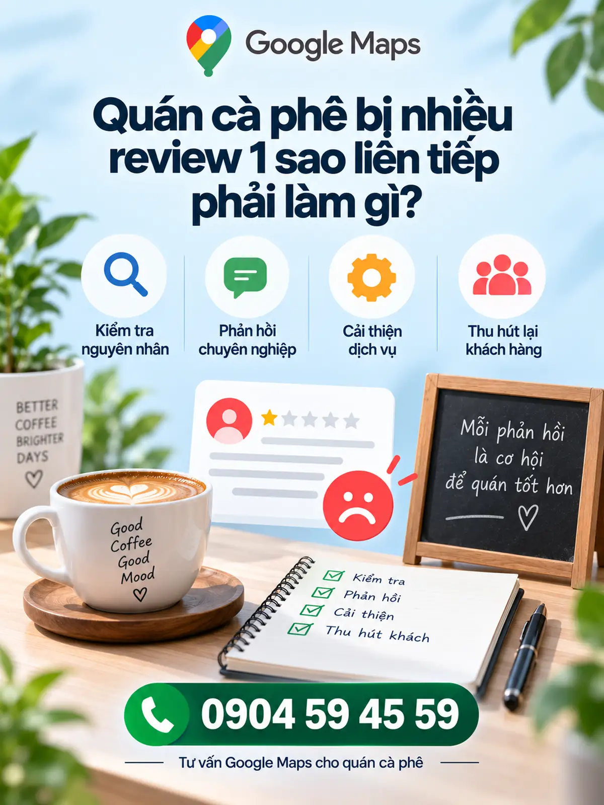 Quán Cà Phê Bị Nhiều Review 1 Sao Liên Tiếp Phải Làm Gì?