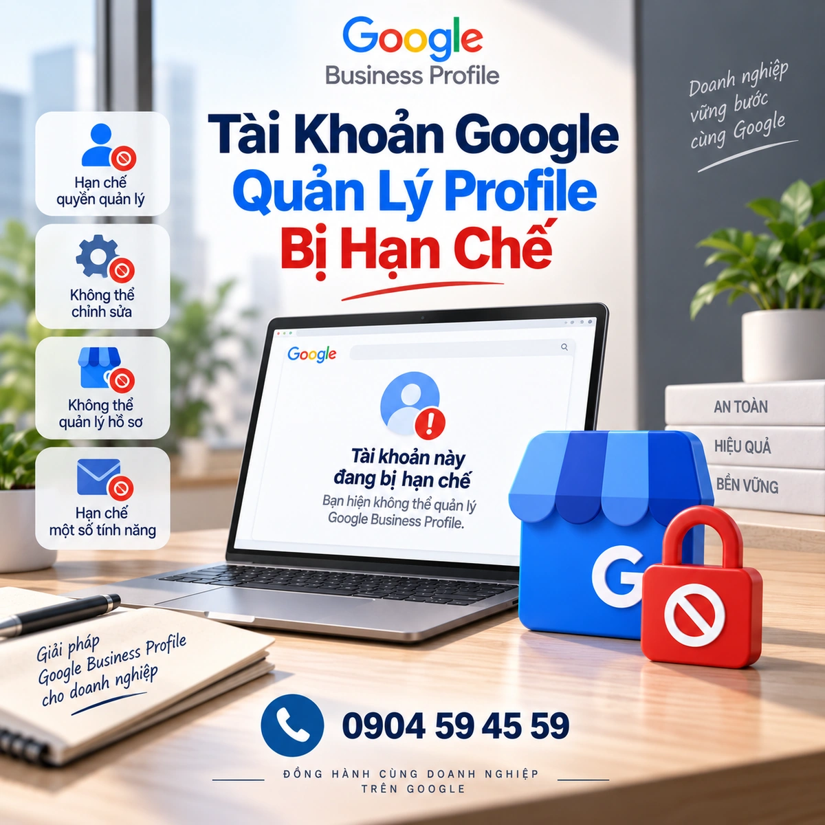 Tài Khoản Google Quản Lý Profile Bị Hạn Chế