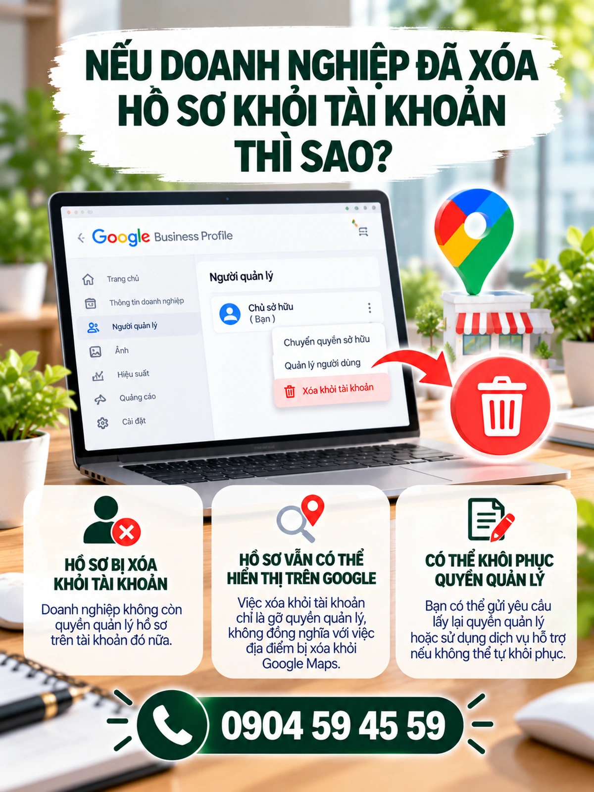 Nếu doanh nghiệp đã xóa hồ sơ khỏi tài khoản thì sao?