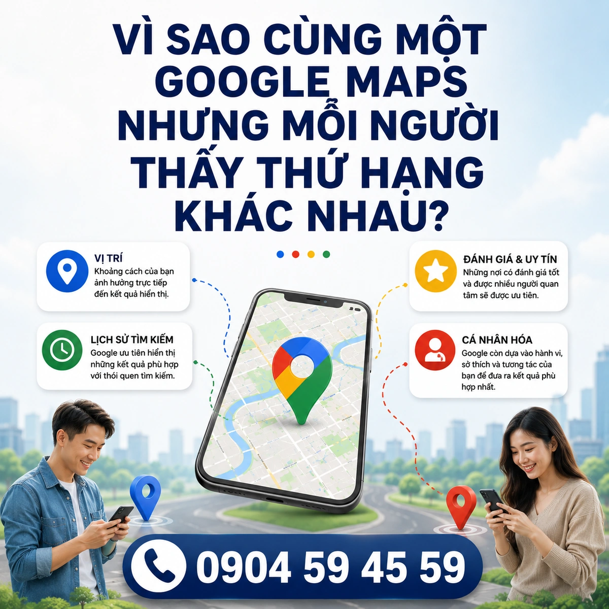 Vì Sao Cùng Một Google Maps Nhưng Mỗi Người Thấy Thứ Hạng Khác Nhau?
