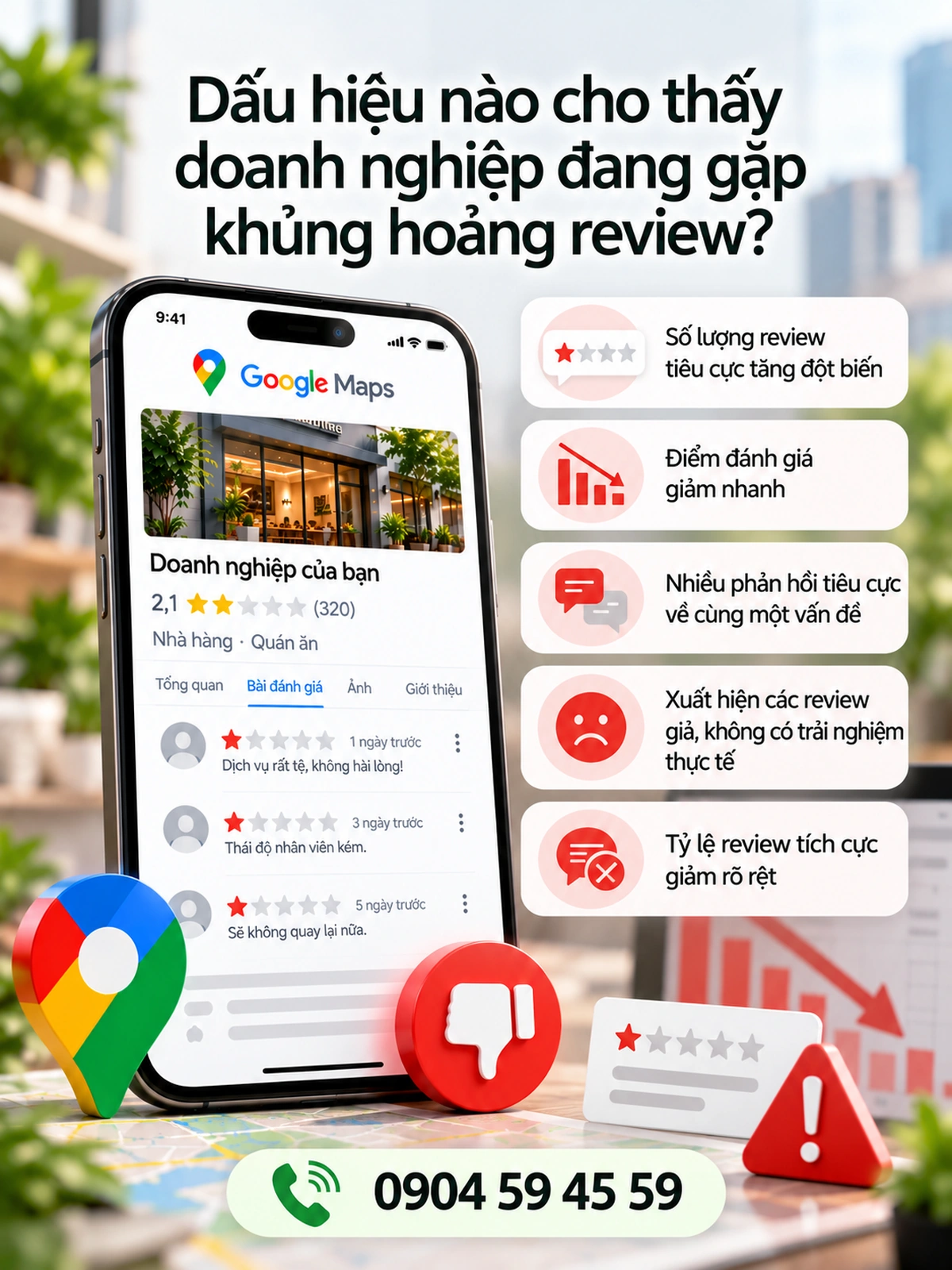 Dấu hiệu nào cho thấy doanh nghiệp đang gặp khủng hoảng review?