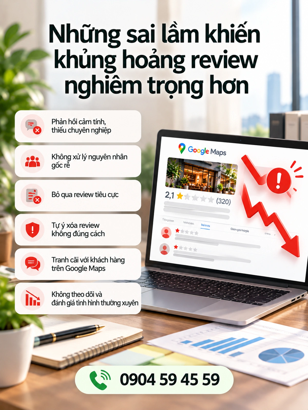 Những sai lầm khiến khủng hoảng review nghiêm trọng hơn