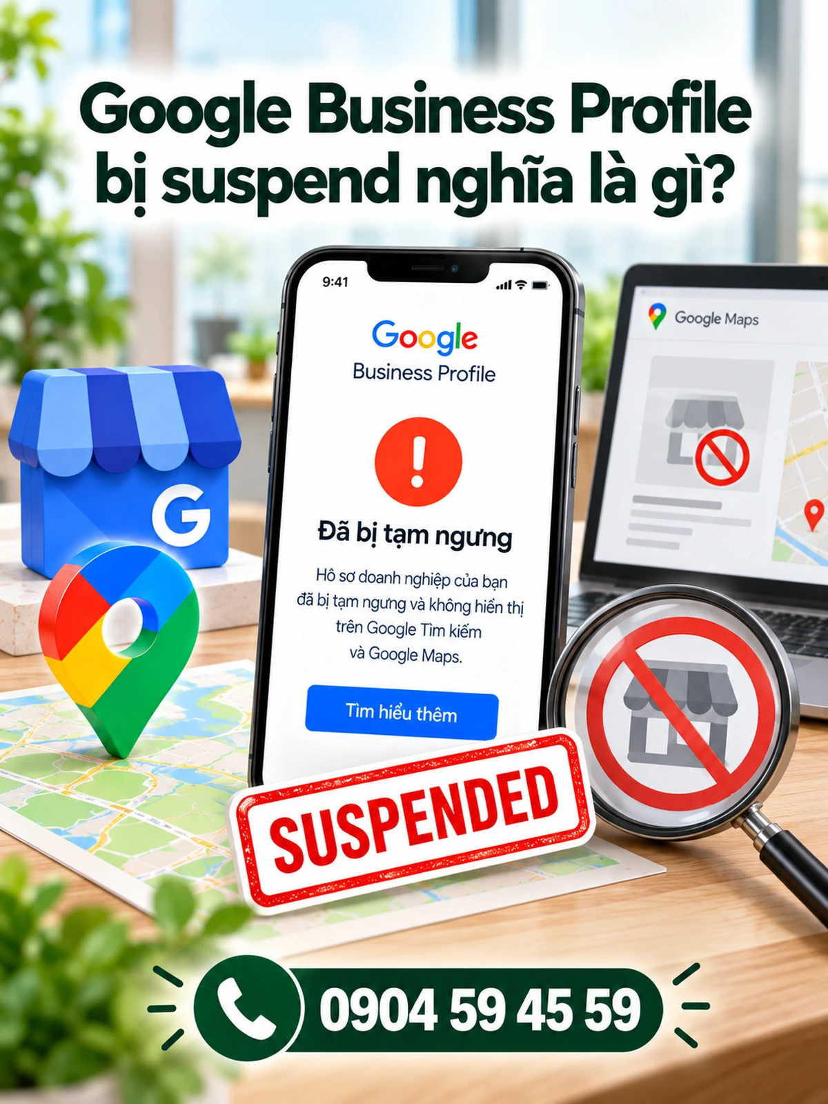 Google Business Profile bị suspend nghĩa là gì?