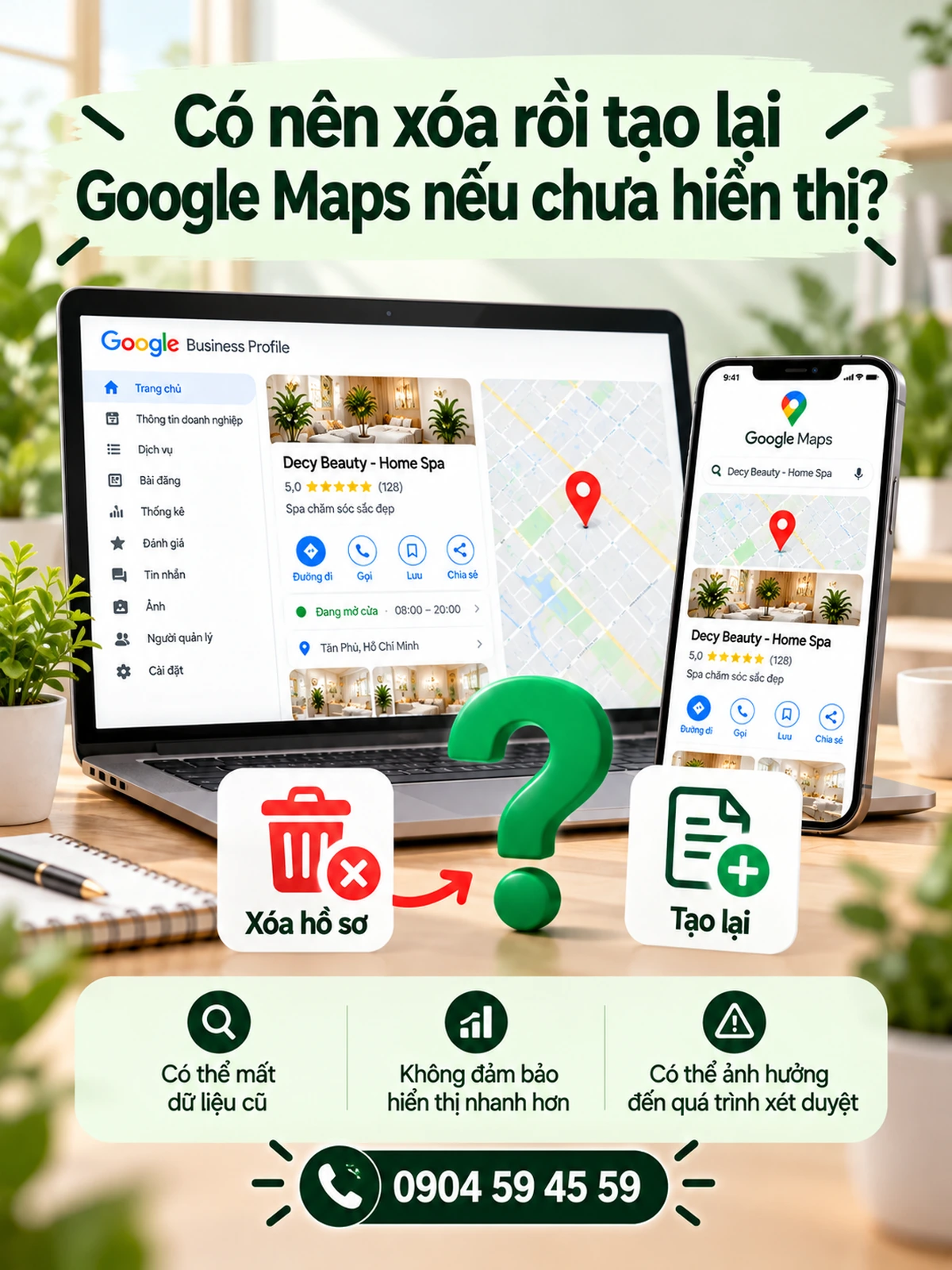 Có Nên Xóa Rồi Tạo Lại Google Maps Nếu Chưa Hiển Thị?