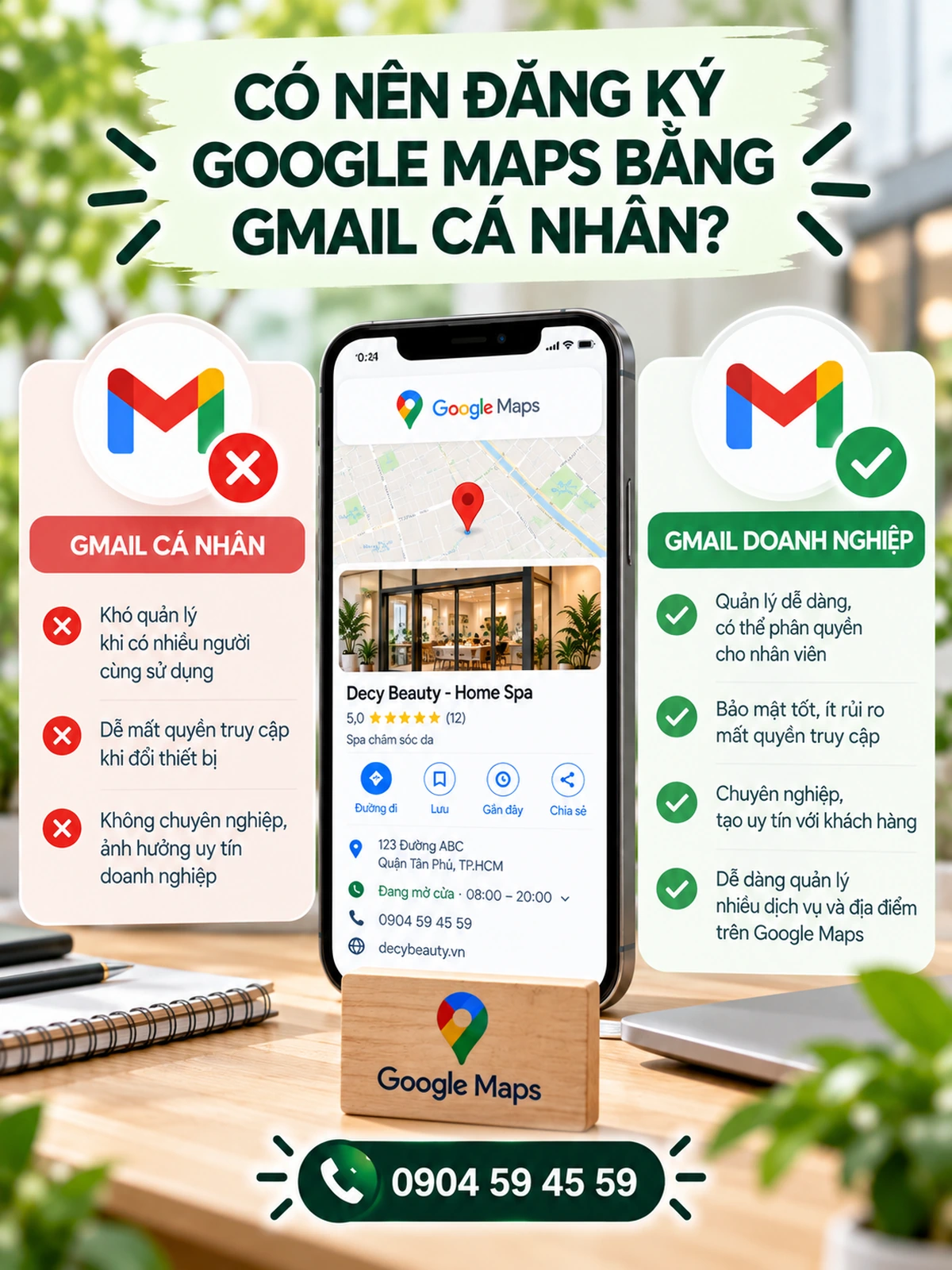 Có nên đăng ký Google Maps bằng Gmail cá nhân?