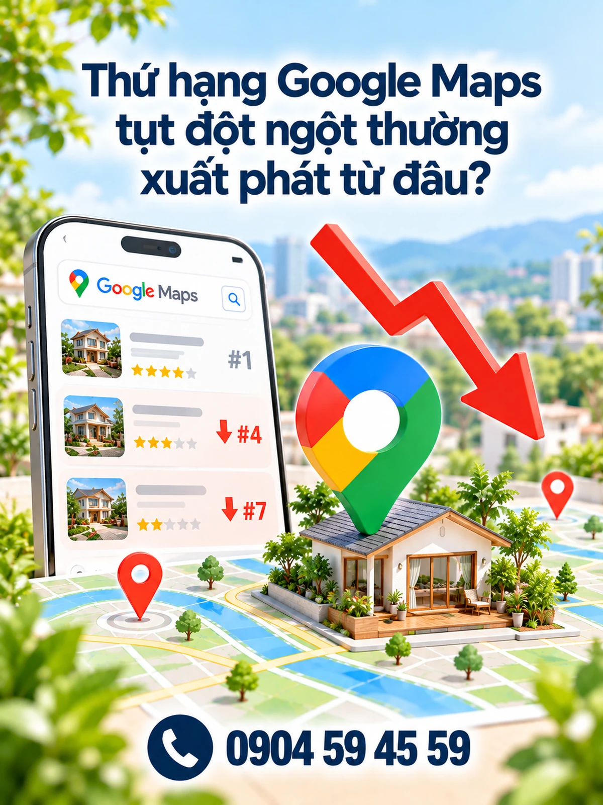 Thứ hạng Google Maps tụt đột ngột thường xuất phát từ đâu?