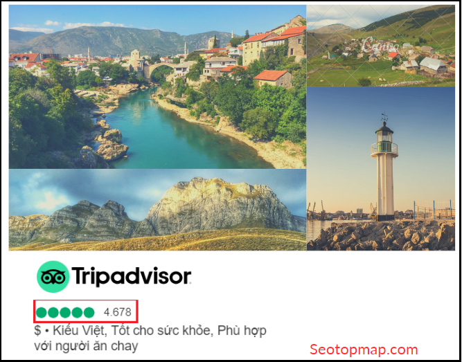Giới thiệu về dịch vụ đánh giá 5 sao review TripAdvisor