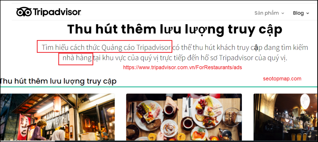 marketing nhà hàng trên TripAdvisor