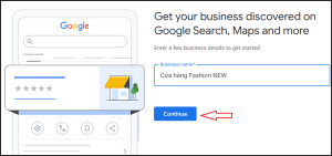 tạo địa điểm cửa hàng thời trang trên Google map
