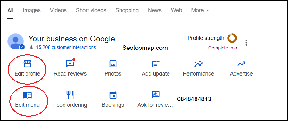 chỉnh sửa thông tin trên địa điểm google Map