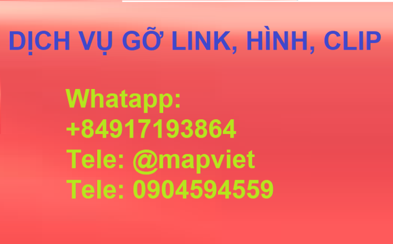 Dịch Vụ Gỡ Link, Gỡ Hình Riêng Tư, Xóa Clip, Video Nhạy Cảm