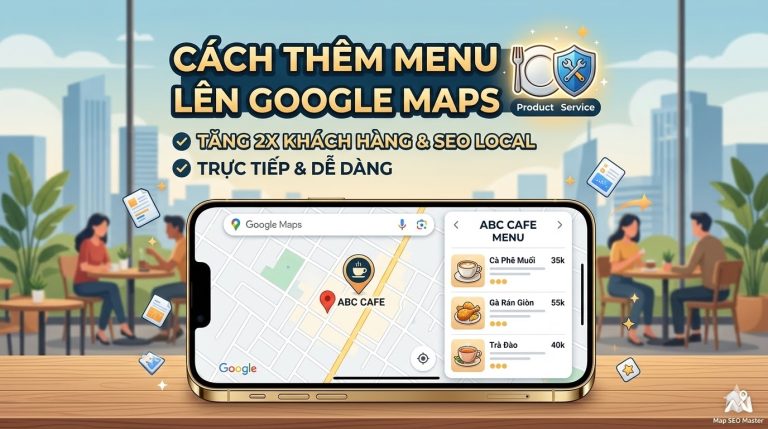 Cách thêm menu sản phẩm-dịch vụ trực tiếp lên google map