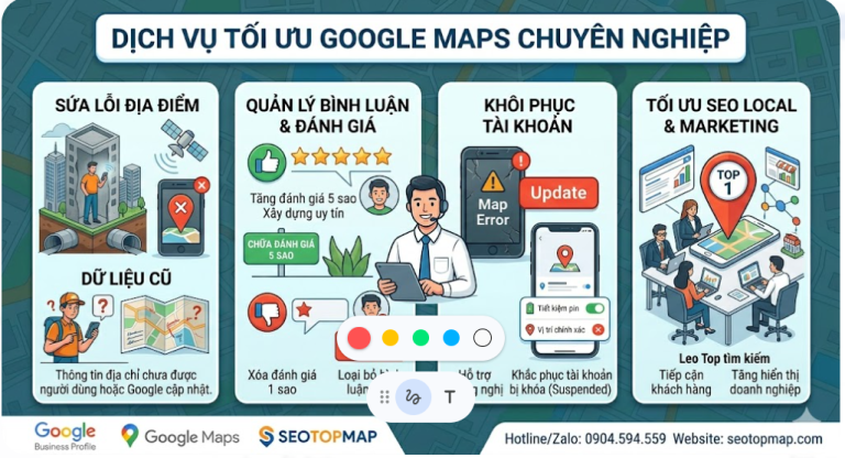 Dịch vụ tối ưu Google Maps chuyên nghiệp