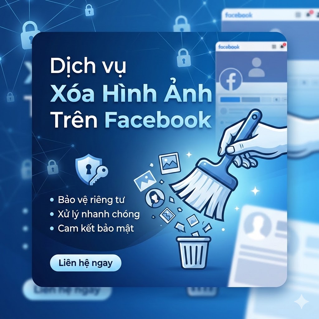 dịch vụ xóa hình ảnh trêm facebook