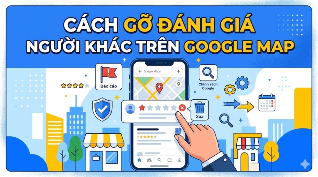 gỡ đánh giá người khác trên google map