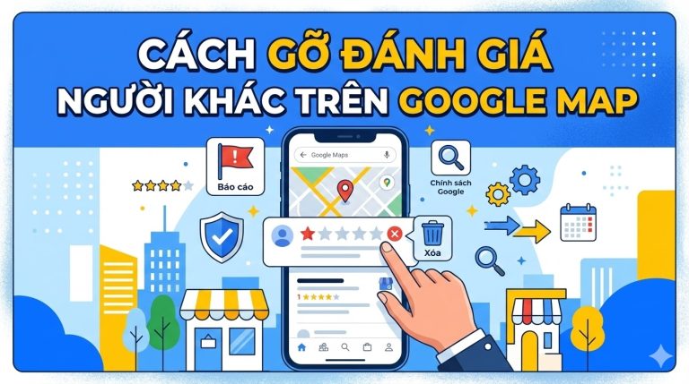 gỡ đánh giá người khác trên google map