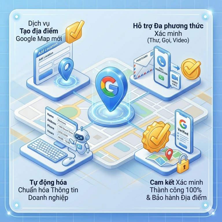 tạo và xác minh google map