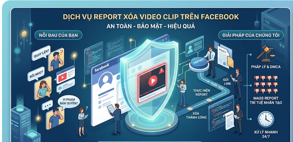 DỊCH VỤ GỠ VIDEO TRÊN FACEBOOK