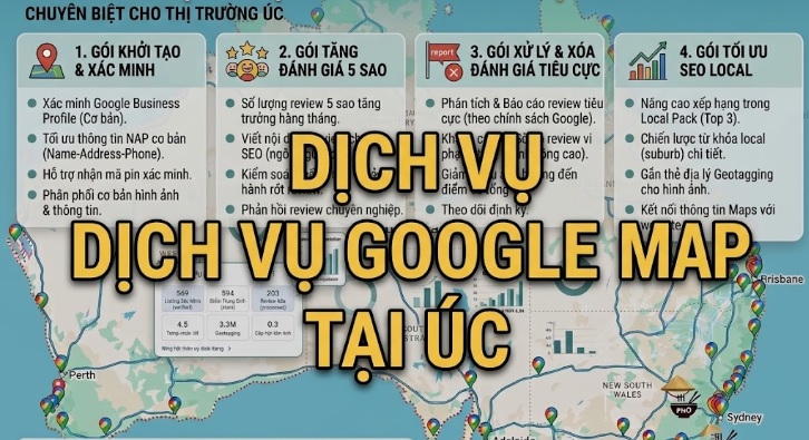 DỊCH VỤ MAP TẠI ÚC