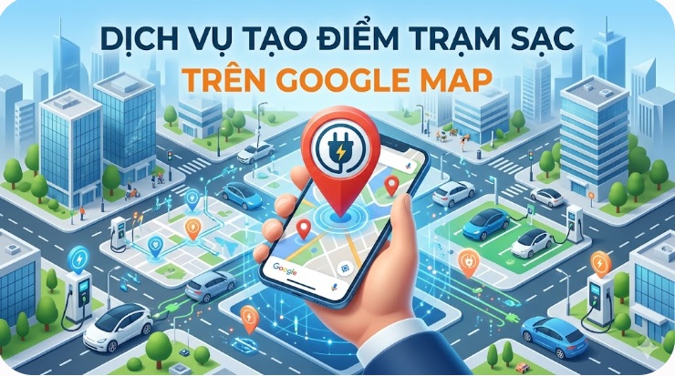 DỊCH VỤ TẠO ĐIỂM TRẠM SẠC XE ĐIỆN TRÊN GOOGLE MAP