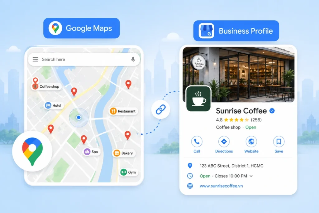 Google Maps và Google Business Profile khác nhau thế nào