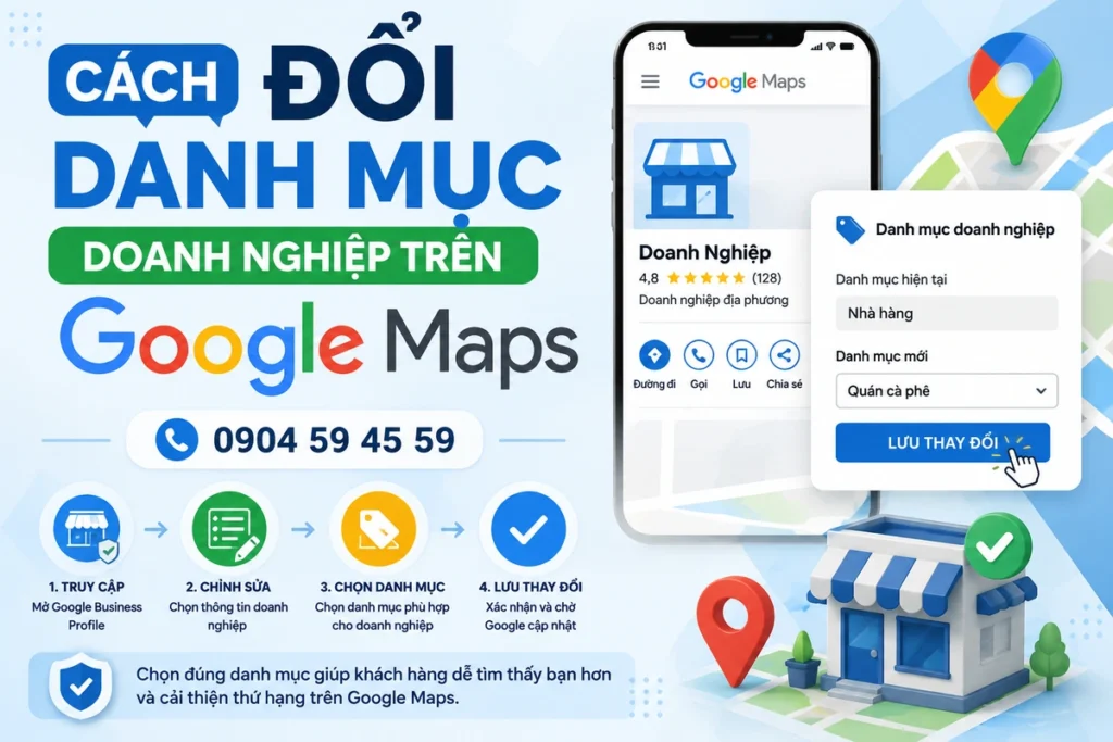 Cách Đổi Danh Mục Doanh Nghiệp Trên Google Maps