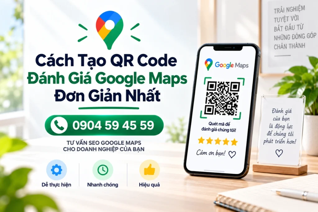 Cách Tạo QR Code Đánh Giá Google Maps Đơn Giản Nhất