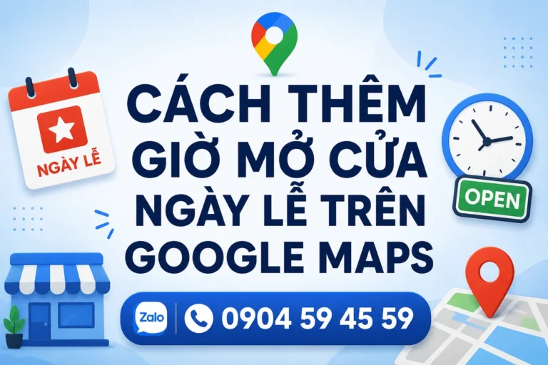 Cách Thêm Giờ Mở Cửa Ngày Lễ Trên Google Maps