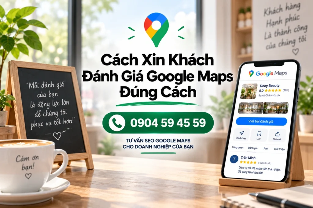 Cách Xin Khách Đánh Giá Google Maps Đúng Cách