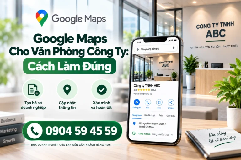 Google Maps cho văn phòng công ty: cách làm đúng