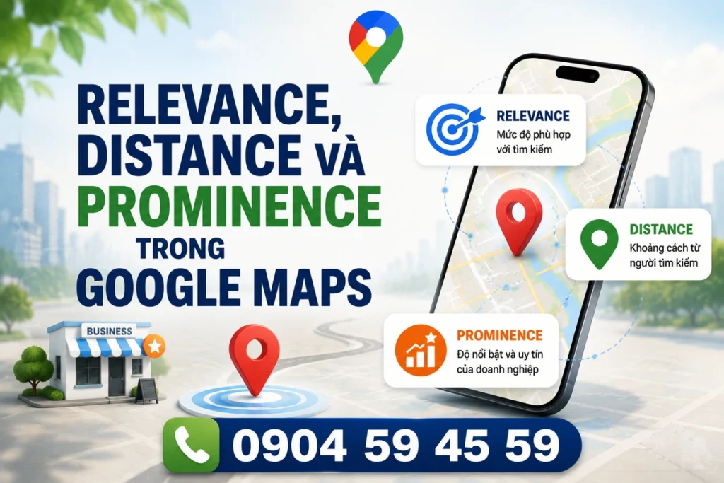Relevance, Distance Và Prominence Trong Google Maps