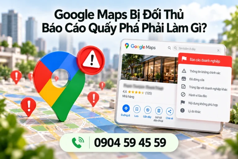 Google Maps Bị Đối Thủ Báo Cáo Quấy Phá Phải Làm Gì?