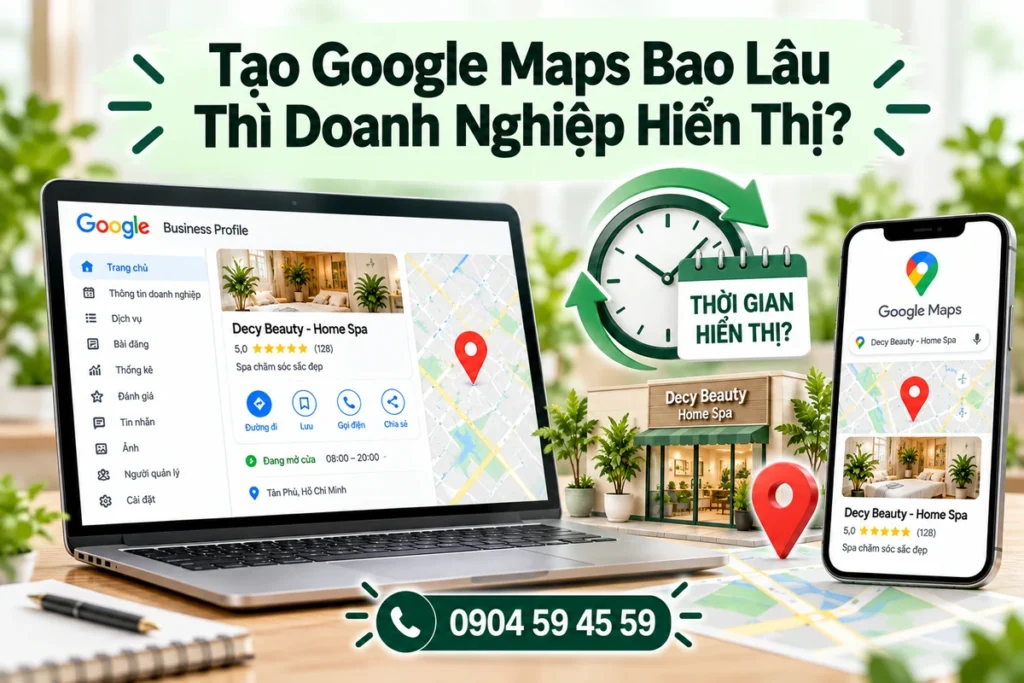 Tạo Google Maps Bao Lâu Thì Doanh Nghiệp Hiển Thị?
