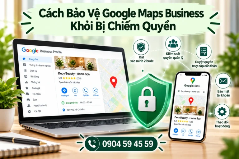 Cách Bảo Vệ Google Maps Business Khỏi Bị Chiếm Quyền