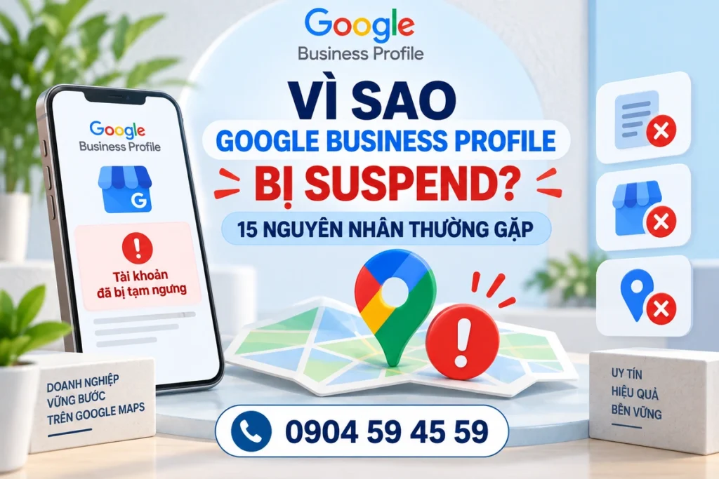 Vì sao Google Business Profile bị suspend? 15 nguyên nhân thường gặp