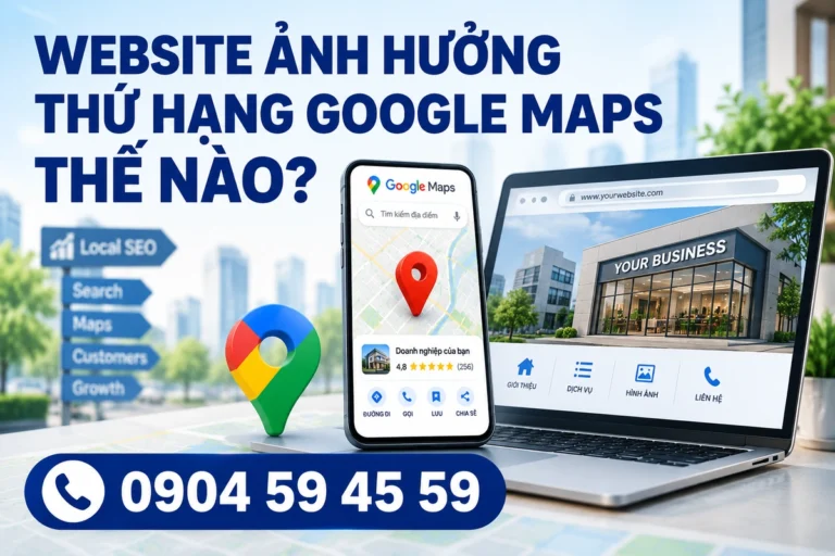 Website Ảnh Hưởng Thứ Hạng Google Maps Thế Nào?