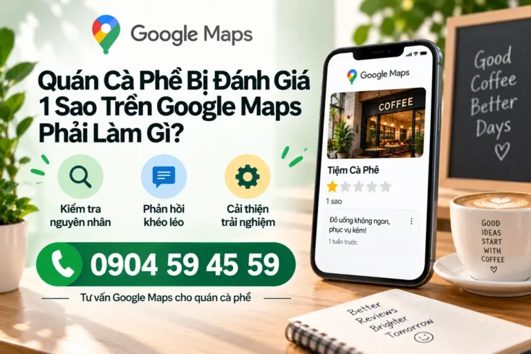 Quán Cà Phê Bị Đánh Giá 1 Sao Trên Google Maps Phải Làm Gì?