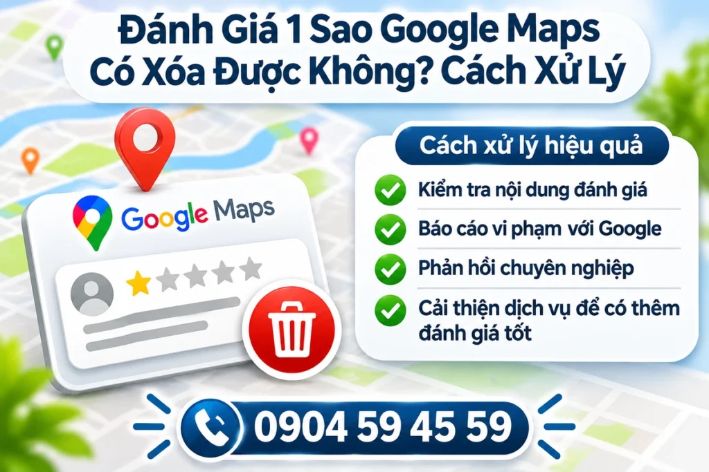 Đánh Giá 1 Sao Google Maps Có Xóa Được Không? Cách Xử Lý
